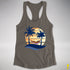 Philly LGBTQ Pride Hammock Summer Beach Sunset Racerback Tank - Dark Grey